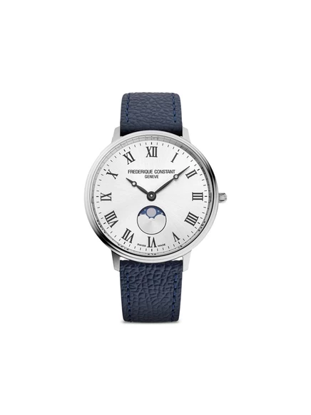 Часы Frederique Constant Moonphase 39 мм, серебристые