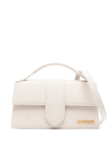 Большая сумка-тоут Jacquemus The Big Bambino с откидным верхом neutrals