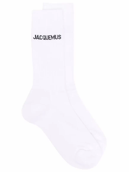 Носки Jacquemus Les Chaussettes с логотипом, белые