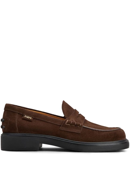 Женские лоферы Tod's из замши, коричневые