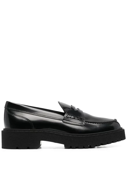 Женские лоферы Hogan на платформе, черные