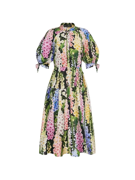 Женское миди-платье Oscar de la Renta Foxglove, черное