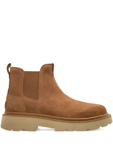 Мужские замшевые ботинки Ugg челси, коричневые