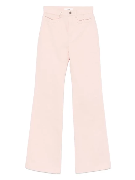 Расклешенные джинсы Chloé pink