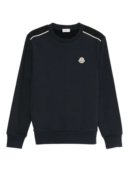 Толстовка с аппликацией из логотипа Moncler blue