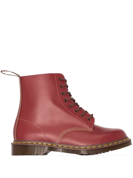 Винтажные кожаные ботильоны Dr. Martens 1460 года выпуска red
