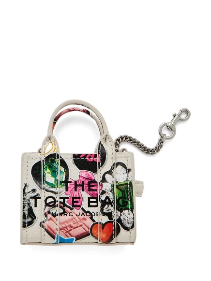 Женский брелок для сумки Marc Jacobs The Sticker, белый