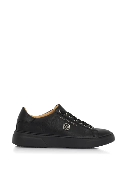 Унисекс кроссовки Philipp Plein Hexagon кожаные, черные