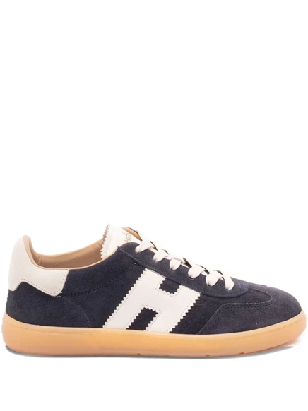 Женские кроссовки Hogan кожаные с логотипом, синие