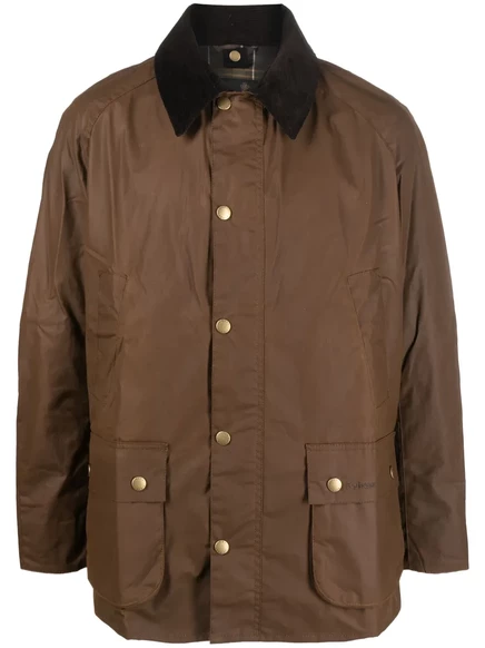 Восковая куртка Barbour Ashby с заклепками-гвоздиками brown