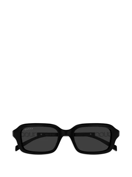 Унисекс солнцезащитные очки Gucci Eyewear прямоугольная оправа, черные