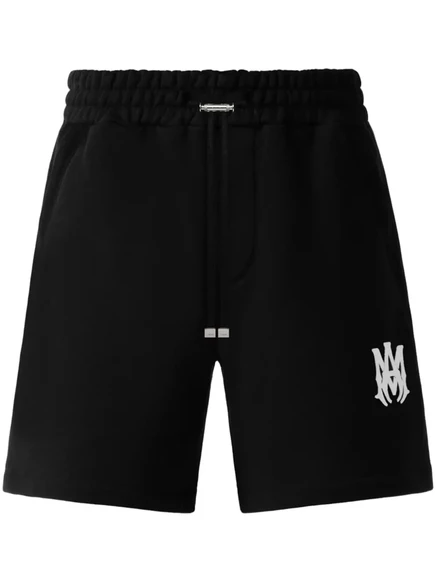 Мужские спортивные шорты Amiri с логотипом, черные
