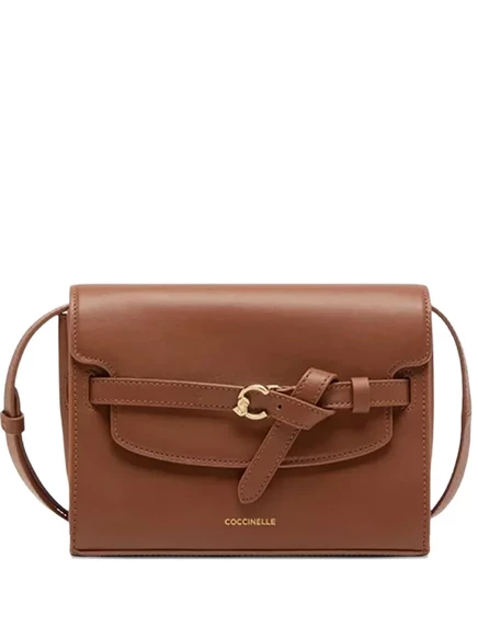 Сумка через плечо с кожаной пряжкой на ремне Coccinelle brown