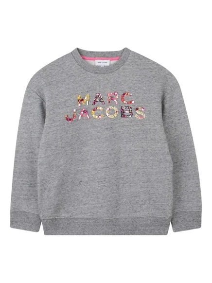 Детский свитшот Marc Jacobs Kids с пайетками, серый