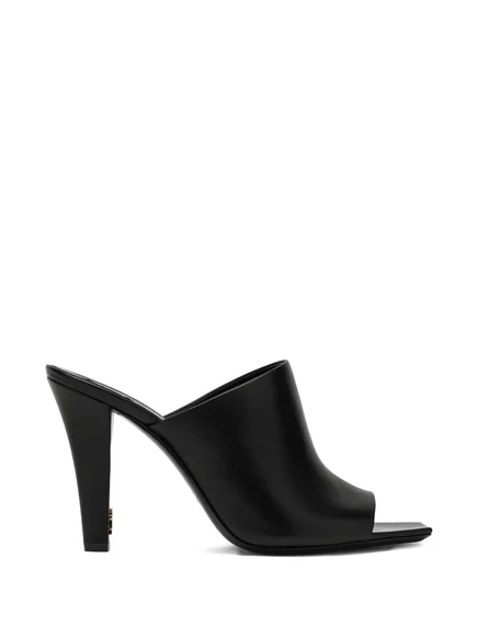 Женские мюли Saint Laurent Sabot Lydia с открытым носом, черные
