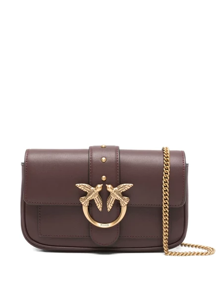 Мини-сумка PINKO Love One с простым карманом brown