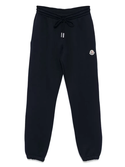 Женские джоггеры Moncler с нашивкой логотипа, синие