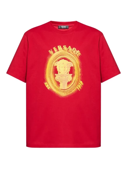 Футболка от Versace, украшенная медузой red