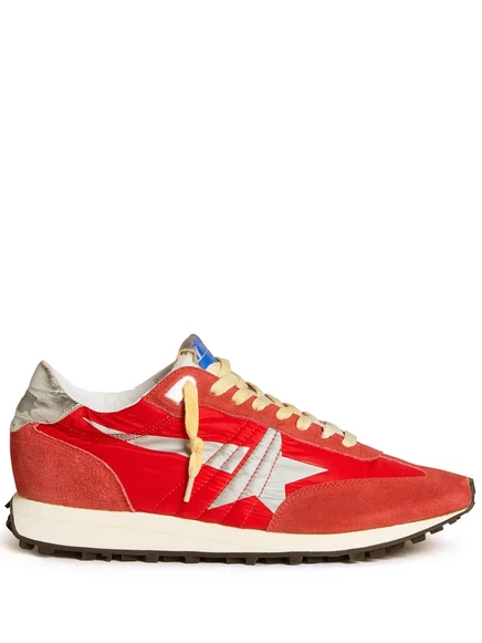 Ламинированные кроссовки Golden Goose Star red