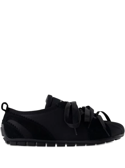 Кожаные кроссовки Simone Rocha Ballerina Grip black