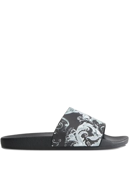 Мужские сандалии Versace Jeans Couture барочные, черные