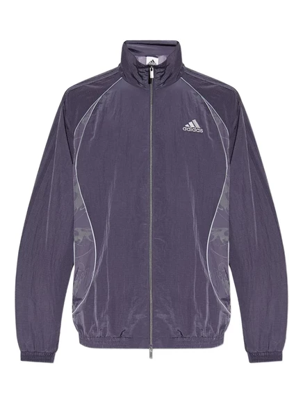 Мужская спортивная куртка Adidas на молнии, темно-фиолетовая