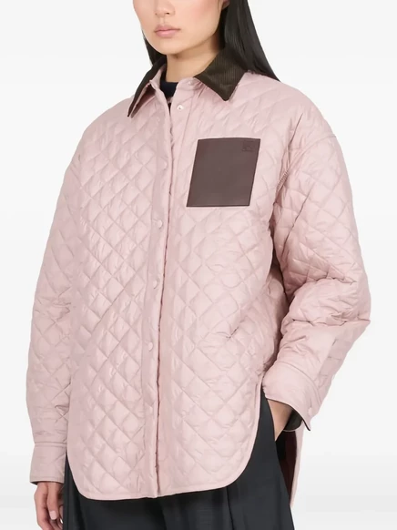 Верхняя рубашка со стегаными вставками от LOEWE pink