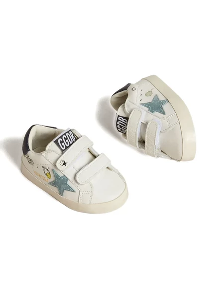 Детские кроссовки Golden Goose со звездой, белые