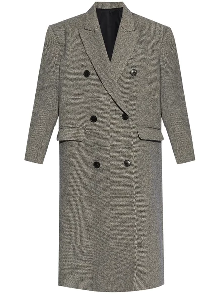 Двубортное пальто MARANT ÉTOILE Lexana black
