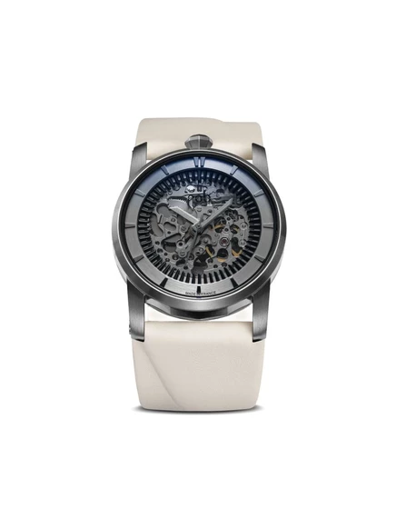 Мужские часы Fob Paris R413 Skeleton 41 мм, серебристые