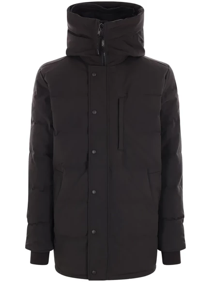 Мужская пуховая куртка Canada Goose с капюшоном, черная