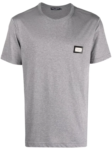 Футболка с круглым вырезом Dolce & Gabbana DG Essentials grey