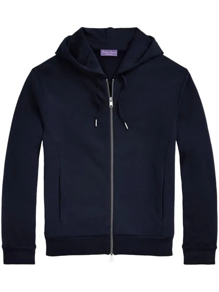 Мужское худи Ralph Lauren Purple Label с молнией, синее