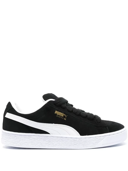Замшевые кроссовки на платформе с тисненым логотипом PUMA black