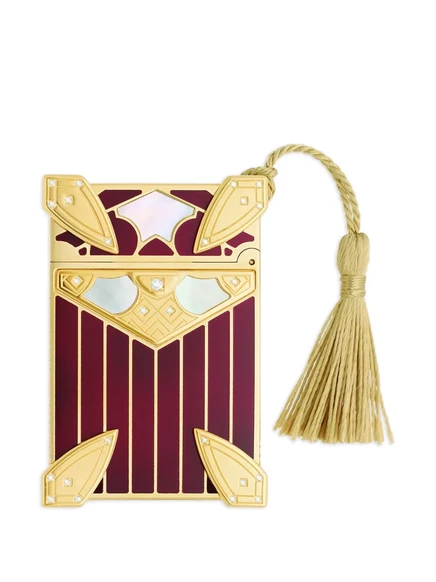 Зажигалка S.T. Dupont Tassel Diamond с кисточкой, золотистая