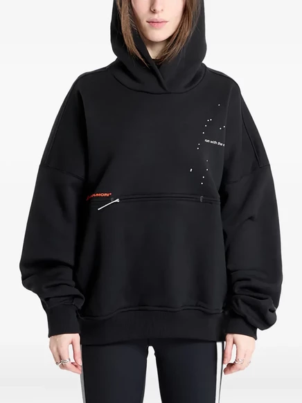 Унисекс худи Adidas x Hermanos Koumori с карманом, черное