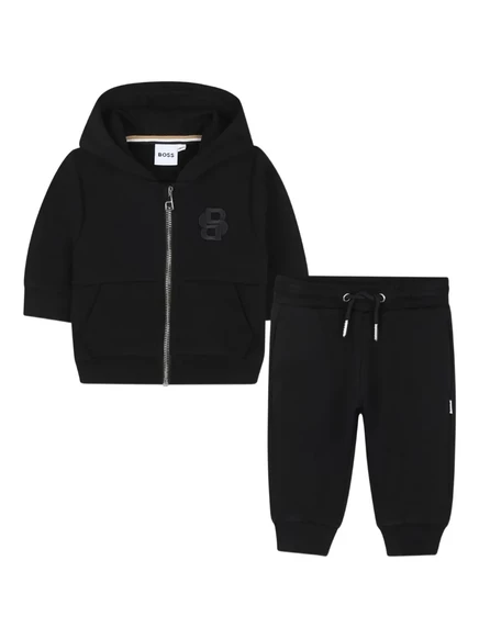 Детский спортивный костюм Boss Kidswear с капюшоном, черный