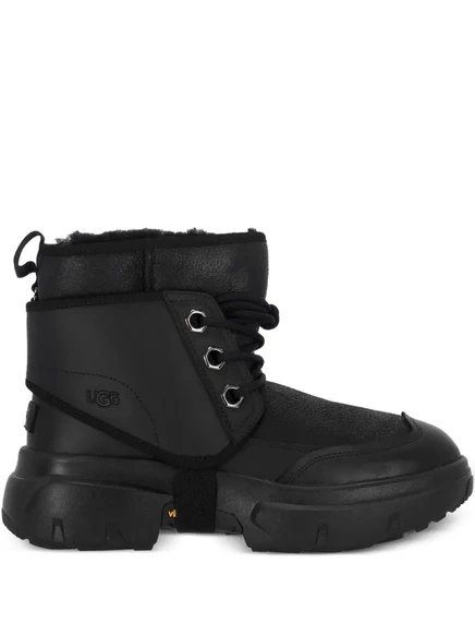 Мужские походные ботинки Ugg шнурованные кожаные, черные