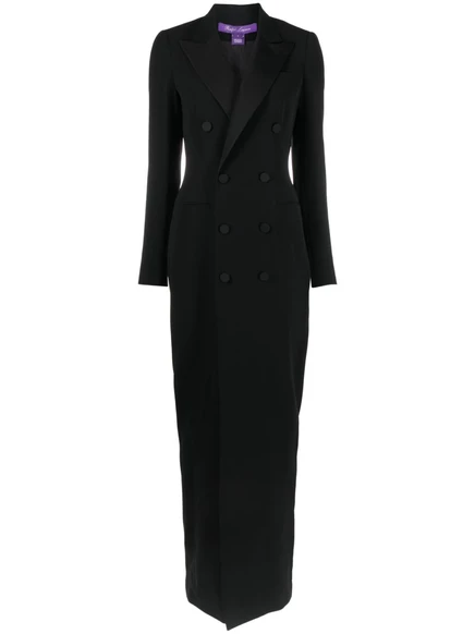 Женское двубортное платье-макси Ralph Lauren Collection, черное