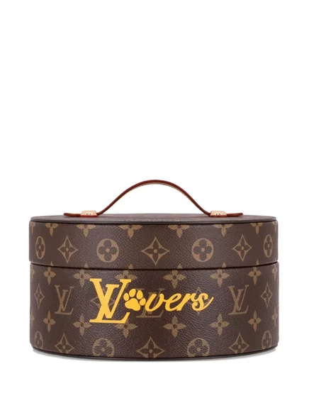 Холщовая миска для собак с монограммой, бывшая в употреблении у Louis Vuitton brown