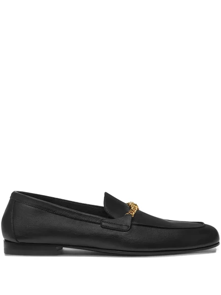 Мужские лоферы Versace Medusa из кожи, черные