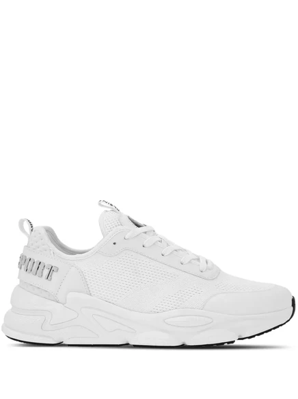Сетчатые кроссовки с логотипом Plein Sport и надписью white
