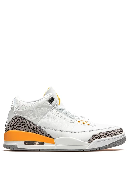 Женские кроссовки Jordan Air Jordan 3 Retro, бело-оранжевые