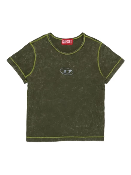 Детская футболка Diesel Kids Tippy, зеленая