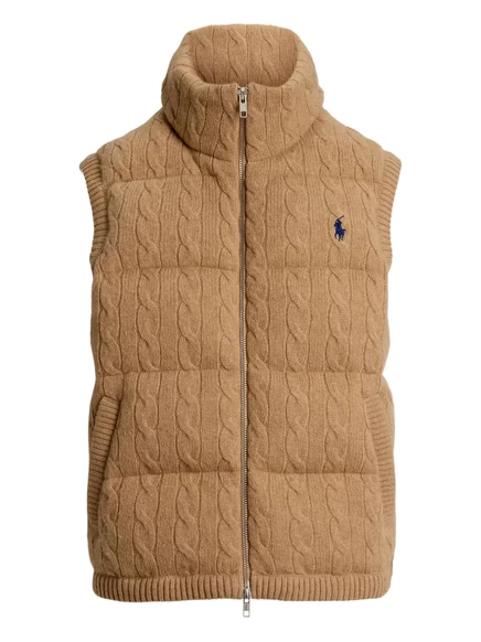 Женский стёганый жилет Polo Ralph Lauren, коричневый