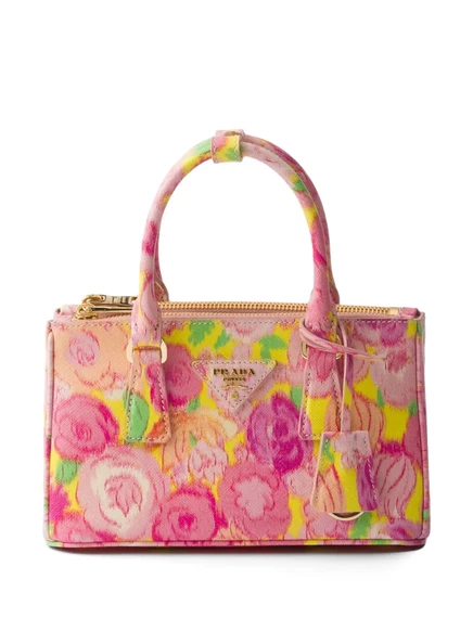 Женская сумка-тоут Prada Galleria Mini, розовая