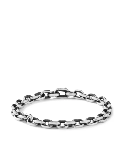 Мужской браслет David Yurman Wheat, серебристый