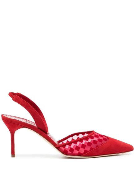 Насосы-стропы Manolo Blahnik Mingosli диаметром 70 мм red