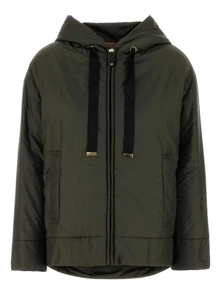 Женская куртка Max Mara Daria с капюшоном, оливковая
