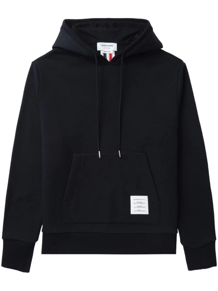 Мужская толстовка Thom Browne RWB stripe с капюшоном, синяя